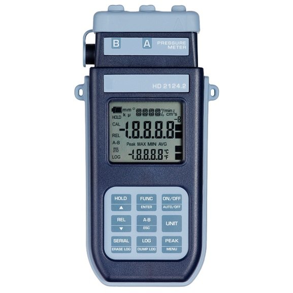 HD2124.2 handheld pressure & temperature data logger (dual input, IP66)